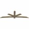 Ekena Millwork Alberta Rough Sawn Timber Gable Bracket, Douglas Fir, 108"W x 36"H x 2"D x 6"F, 8/12 Pitch GBW108X36X0206ALB00RDF - alternate 2